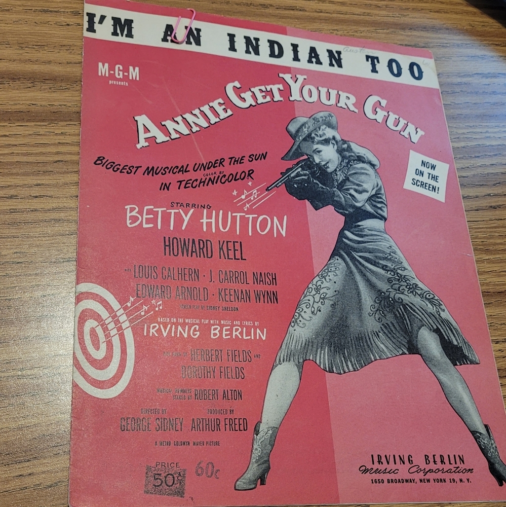 1946 Annie Get your Gun sheet music